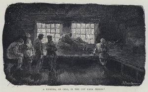 Eine Kamera oder Zelle im Ust-Kara-Gefängnis von Henry (after) Sandham