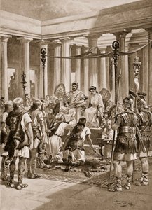 Die Klagen der Briten, Illustration aus Die Geschichte der Nation von Henry A. Payne