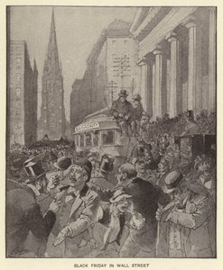 Schwarzer Freitag an der Wall Street von Henry Alexander (after) Ogden