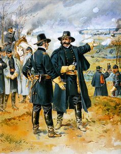General Burnside (1824-81) in der Schlacht von Fredericksburg von Henry Alexander (after) Ogden