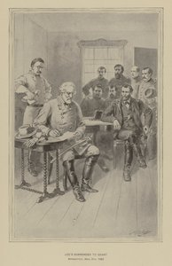 Lees Kapitulation vor Grant, Appomattox, Virginia, 9. April 1865 von Henry Alexander (after) Ogden