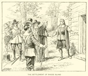 Die Besiedlung von Rhode Island von Henry Alexander (after) Ogden