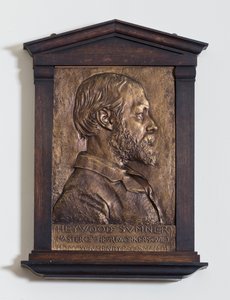 Plakette mit Heywood Sumner, Designer von Henry Alfred Pegram