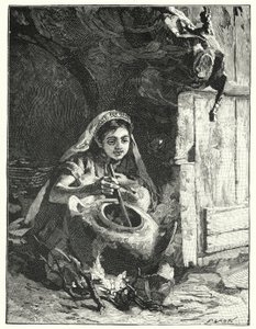 Ein siedender Topf oder Kessel (Lithografie)