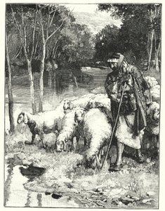 Ein Hirte und seine Herde im Anti-Libanon von Henry Andrew Harper