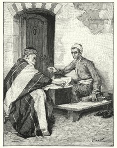 Ein östlicher Schreiber, der einen Brief versiegelt von Henry Andrew Harper