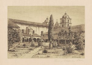 Garten, Mission Santa Barbara, 1888
