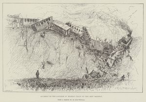 Unfall des Zuges des Kaisers von Russland auf der Asow-Eisenbahn