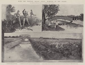 Mit der Tientsin-Entsatztruppe, Humor des Marsches von Henry Charles Seppings Wright