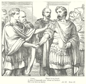 Antonius und Cleopatra (Gravur) von Henry Courtney (after) Selous