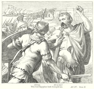 Antonius und Cleopatra (Gravur) von Henry Courtney (after) Selous