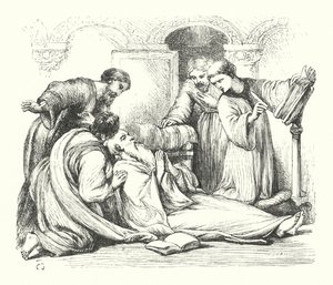 Tod des ehrwürdigen Beda von Henry Courtney (after) Selous
