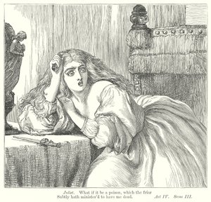 Romeo und Julia (Gravur) von Henry Courtney (after) Selous