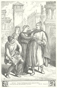 Die Komödie der Irrungen (Gravur) von Henry Courtney (after) Selous