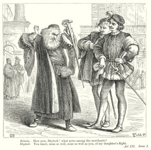 Der Kaufmann von Venedig (Gravur) von Henry Courtney (after) Selous