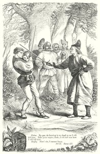 Die lustigen Weiber von Windsor (Gravur) von Henry Courtney (after) Selous