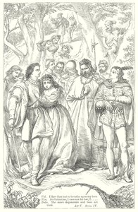Die zwei Herren aus Verona von Henry Courtney (after) Selous