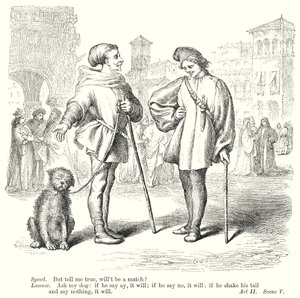 Die zwei Herren aus Verona von Henry Courtney (after) Selous