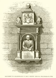 Denkmal für Shakespeare in der Holy Trinity Church, Stratford-upon-Avon