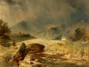 Stürmisches Wetter bei Ambleside, Cumbria, 1846