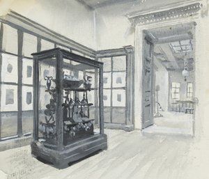 Innenansicht des Britischen Museums, zeigt die Galerie der Gravuren von Henry Edward Tidmarsh