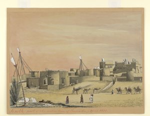 Teil der einheimischen Stadt Kurachee (Karachi), April 1851