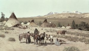 Indianerlager, 1892 von Henry Francois Farny