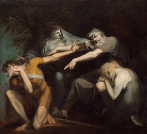 Ödipus verflucht seinen Sohn Polynices, 1786 von Johann Heinrich Füssli