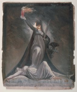 Studie für Inquisition, Illustration zu Columbiad von Johann Heinrich Füssli
