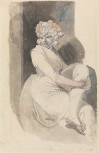 Studie einer sitzenden Frau von Johann Heinrich Füssli