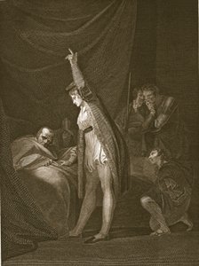 Der Tod von Kardinal Beaufort, graviert von W. Bromley, Illustration aus David Humes 