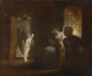 Undine betritt das Haus des Fischers und seiner Frau, 1821 von Johann Heinrich Füssli