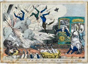 Vergnügungen der Eisenbahn. Die Unannehmlichkeiten einer Explosion