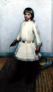 Mädchen mit einem Springseil von Henry Herbert La Thangue