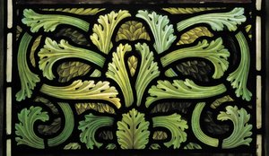 Laubmuster, Engel des Gerichts Fenster von Henry Holiday