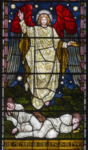 Kirkstall, St. Stephan, Das Gedächtnis der Gerechten ist gesegnet, Sprüche Kapitel 10, Vers 7, ca. 1870 von Henry Holiday