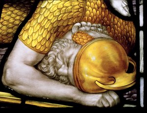 Krieger (Detail), Engel des Gerichts Fenster
