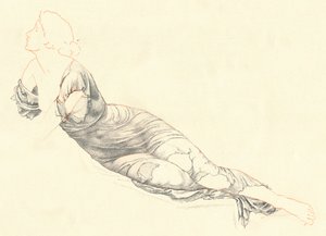 Studie in Draperie, um 1900 von Henry Holiday