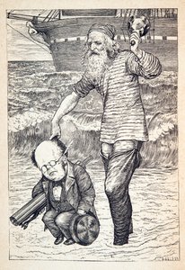Jeden Mann auf der Spitze der Flut unterstützend, veröffentlicht 1876 von Henry Holiday