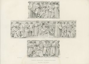 Skulpturen auf dem Podium des Albert Memorial von Henry Hugh Armstead