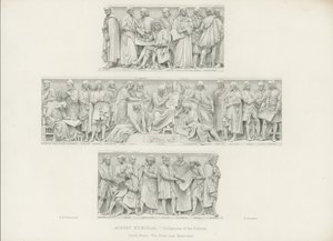 Skulpturen auf dem Podium des Albert Memorial von Henry Hugh Armstead