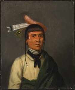 No-Tin (Wind), ein Ojibwe-Anführer von Henry Inman