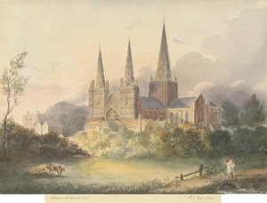 Lichfield Kathedrale - Westansicht von Henry James Noyes