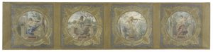 Skizze für die Lobau-Galerie im Pariser Rathaus: Die Künste von Henry Jean Louis Boureau