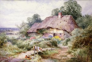 Fische fangen in Eastbury, Berkshire von Henry John Sylvester Stannard