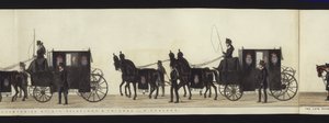 Teil der Panoramadarstellung des gesamten Trauerzugs von Arthur, Herzog von Wellington von Henry Jr and Sala Alken