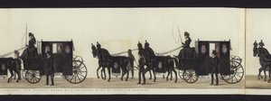 Teil der Panoramadarstellung des gesamten Trauerzugs von Arthur, Herzog von Wellington von Henry Jr and Sala Alken