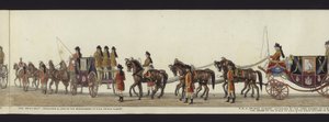 Teil der Panoramadarstellung des gesamten Trauerzugs von Arthur, Herzog von Wellington von Henry Jr and Sala Alken