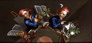 Eine anamorphe Vanitas von Henry Kettle