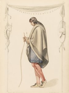Indische Figur im Profil, 1851